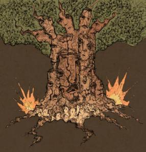 We die like trees, standing up'. Courtesy of the artist Nidal El Khairy. 
